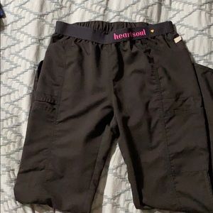 Black Heart Soul Scrub Pants